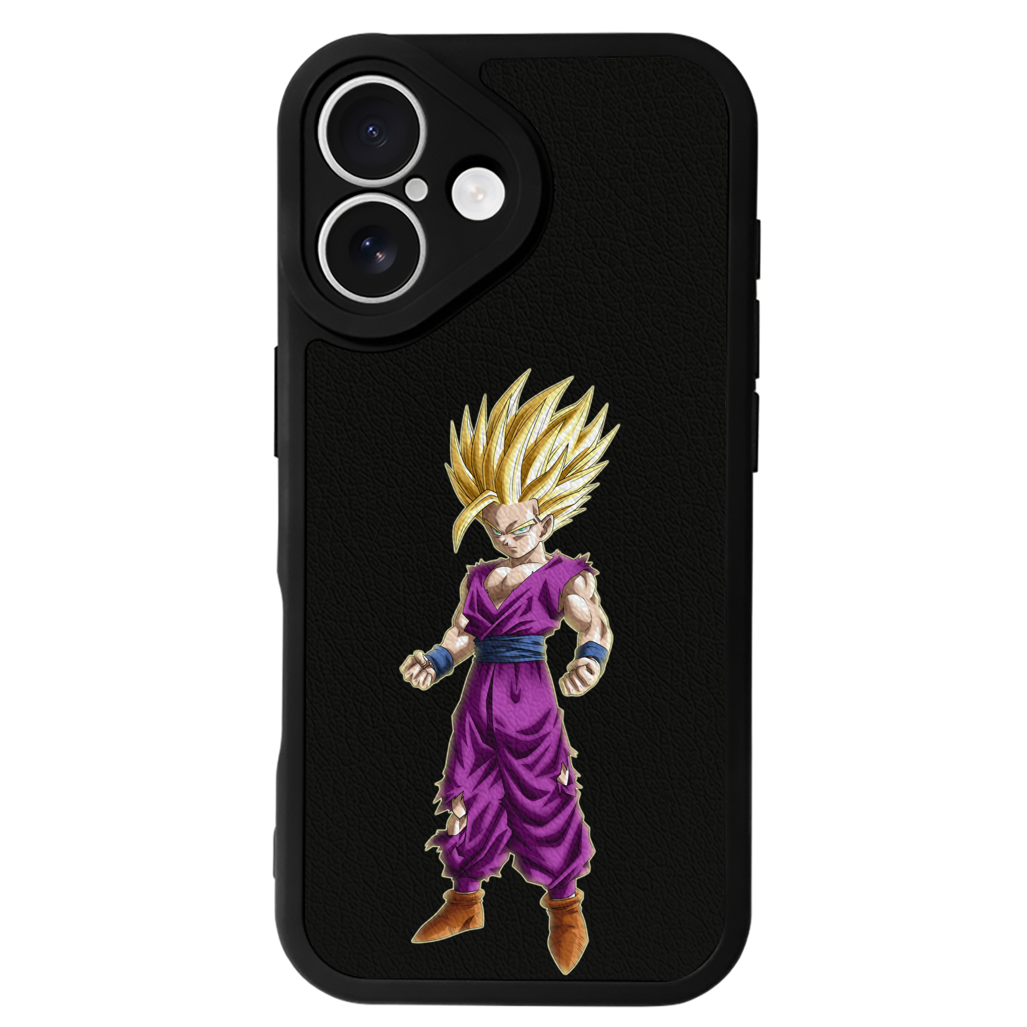 （画像用） ドラゴンボール 孫 悟飯（そんごはん）DRAGON BALL Son Gohan 【iPhone 16シリーズ対応】シリコンスマホケース（レザー調） 材質：シリコン